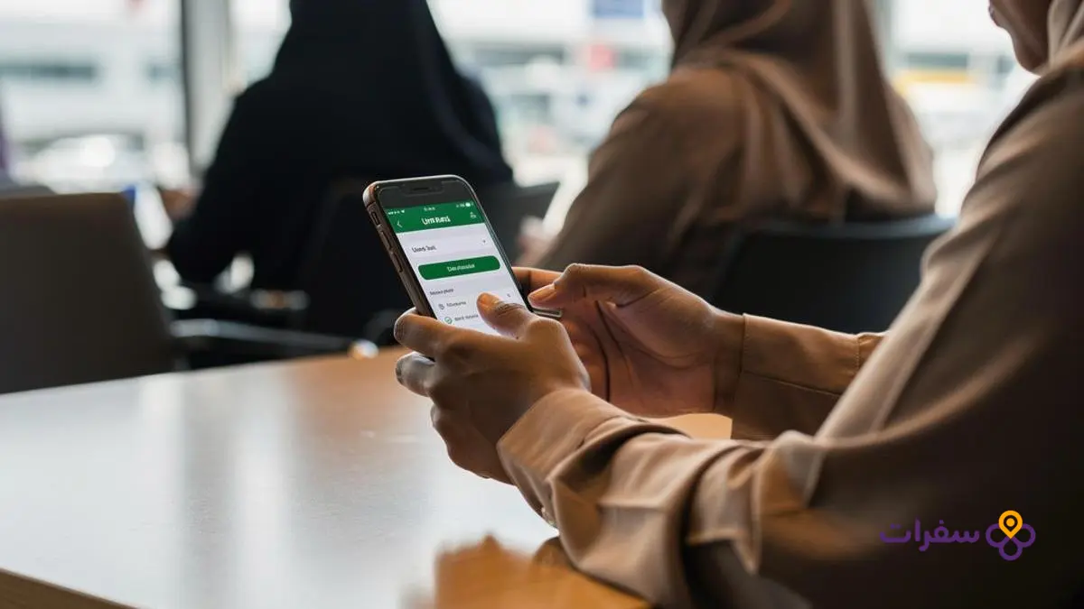 umrah from iraq guide prices 5 5 A person using their phone to book an Umrah trip online