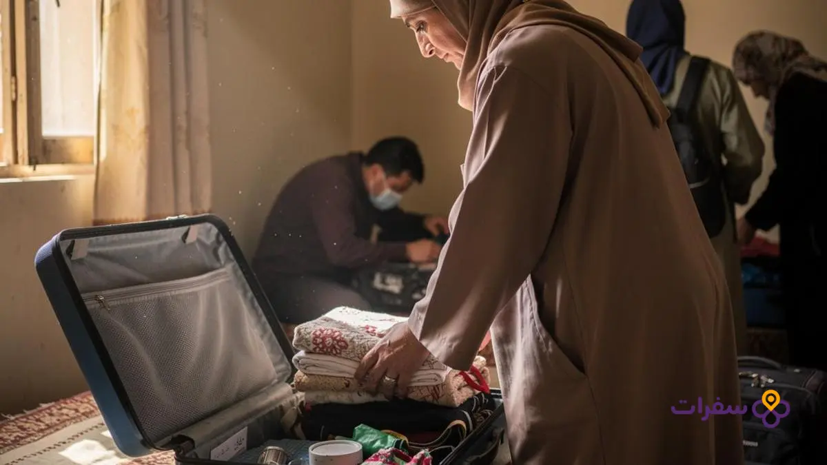 umrah from iraq guide prices 6 6 An Iraqi pilgrim preparing their luggage and travel bag before heading off for Umrah